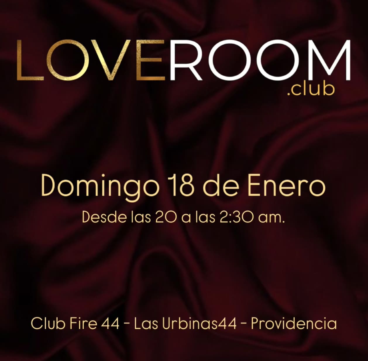 LOVEROOM - HOT SUNDAYS - 18 de Enero image}